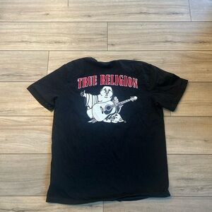 True Religion Black Tee with Graphic Design